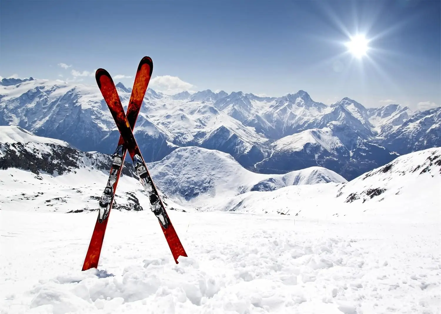 Outdoor Adventure Background - خلفية تصوير للاستوديو: جبال الألب البيضاء،