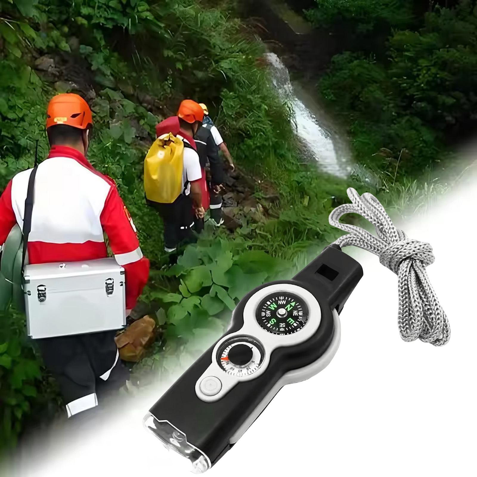 Outdoor Adventure Show - صفارة نجاة 7 في 1 مع