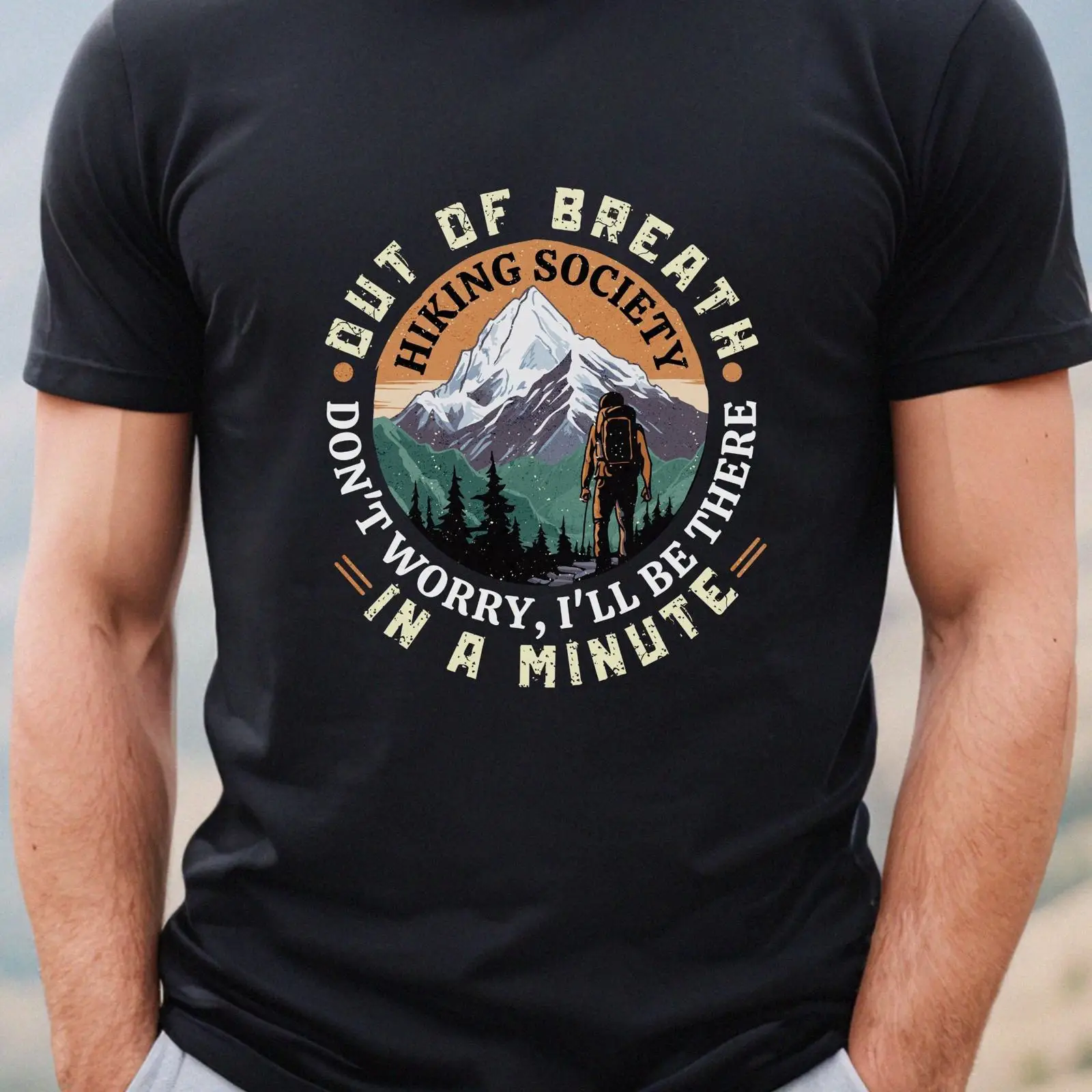 Outdoor Adventure Wear - تي شيرت كوميكي هايكنج سوسايتي بتصميم